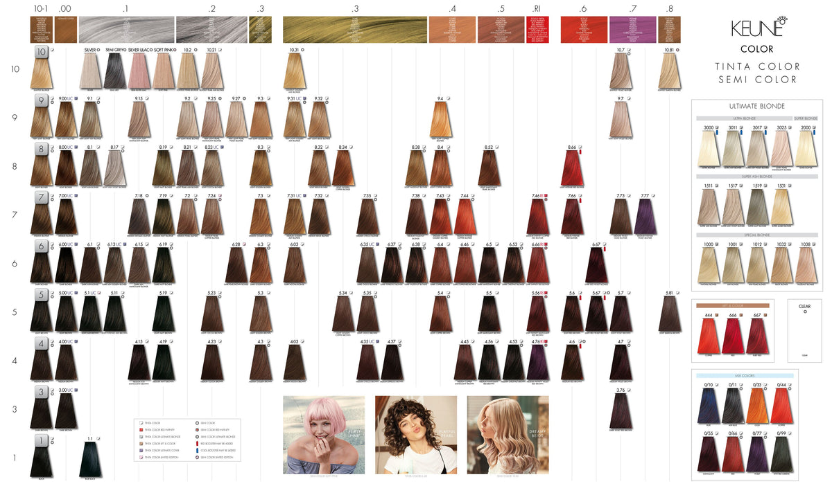 Keune Tinta Color Tubes 10003000 series, Lift & Color, Mix Colors, Sh — free download