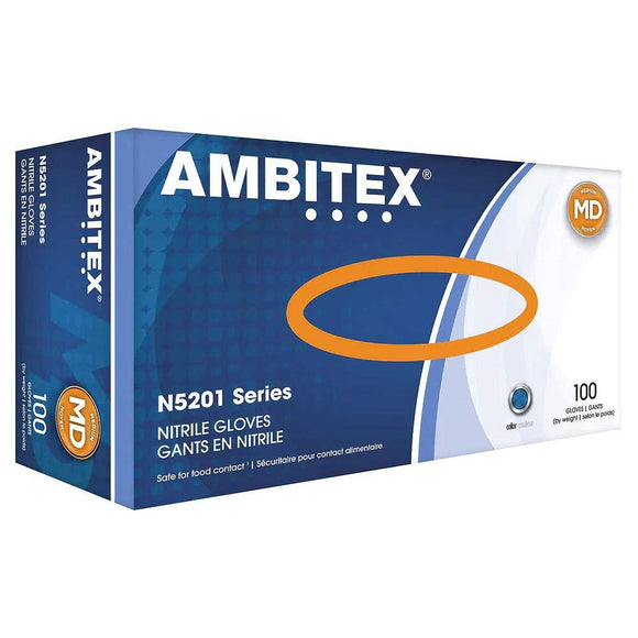 Ambitex Nitrile Gloves 100ct - Salon Accessories